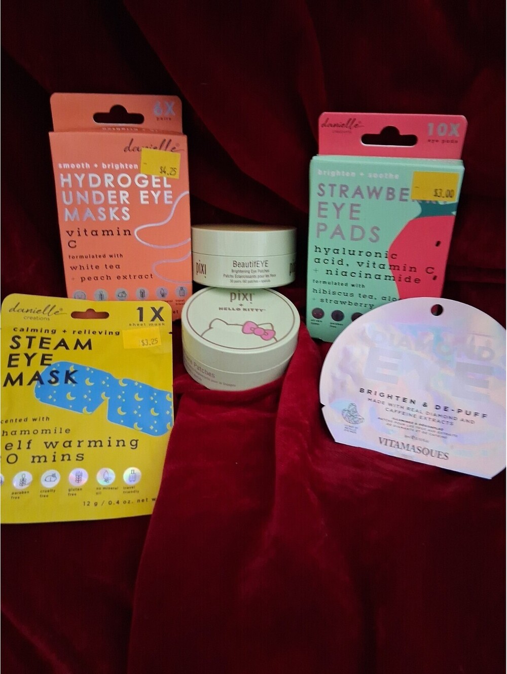 Pixi + Hello Kitty Anywhere Rejuvenating Face Patches Lot Of Different Patches